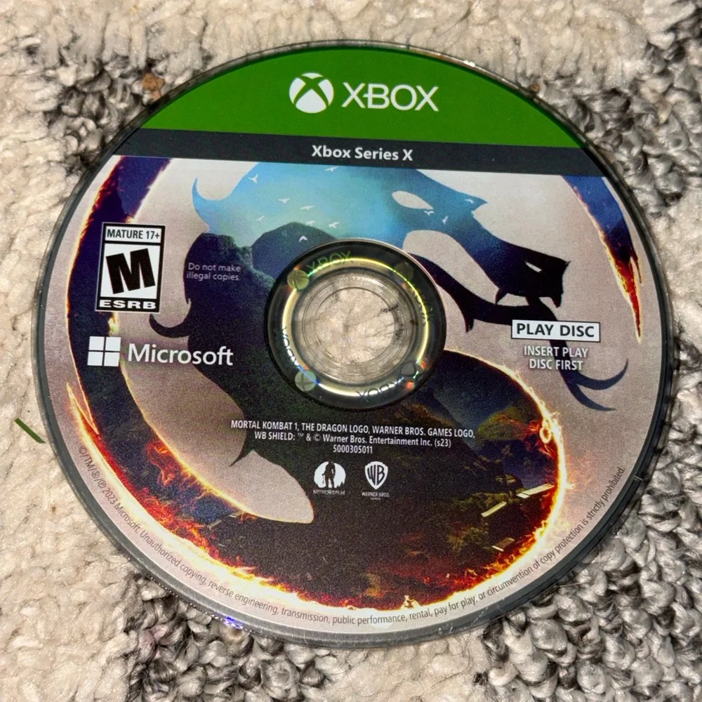 Microsoft Xbox Series X Mortal Kombat 1 MK1 Video Game Rated M For Mature 2023 U
